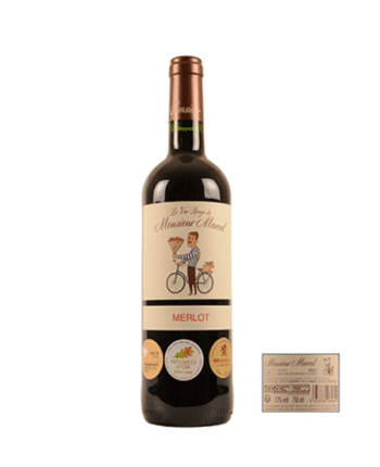 Raudonas vynas Monsieur et Madame - Mr. Marcel - Merlot 0.75L